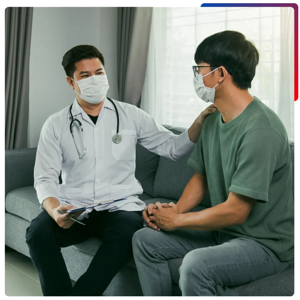 consulting patient at home doctor on call dubai