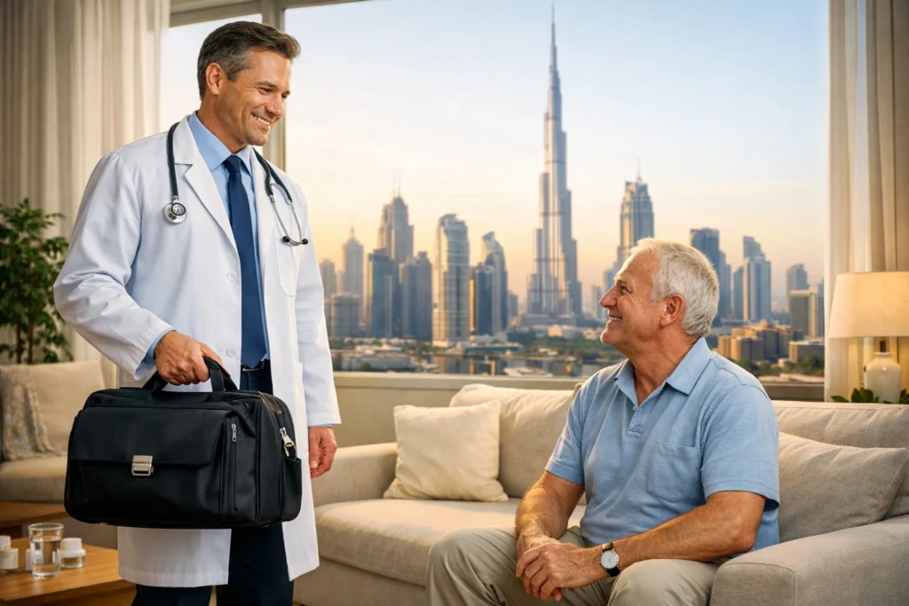 when to call a doctor at home in dubai