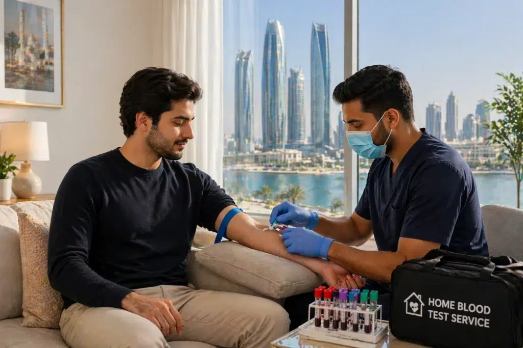 blood test at home Abu Dhabi
