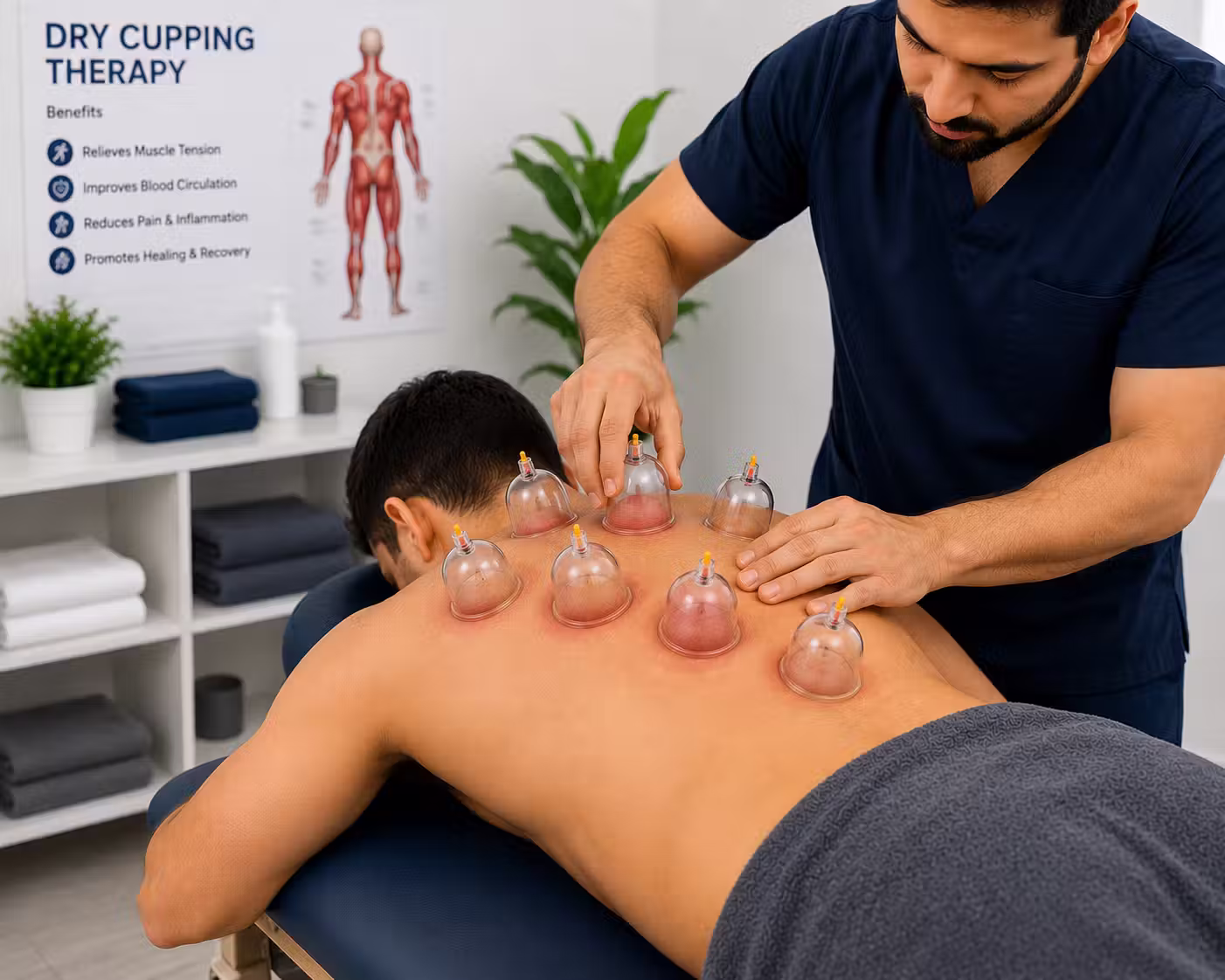 Dry cupping therapy at home Dubai
